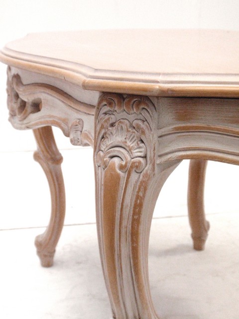 Tisch Wohnzimmer Holz antikstil Barock Vintage romantisch geschnitzt