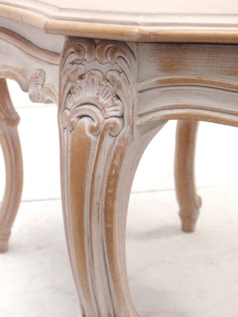 Tisch Wohnzimmer Holz antikstil Barock Vintage romantisch geschnitzt
