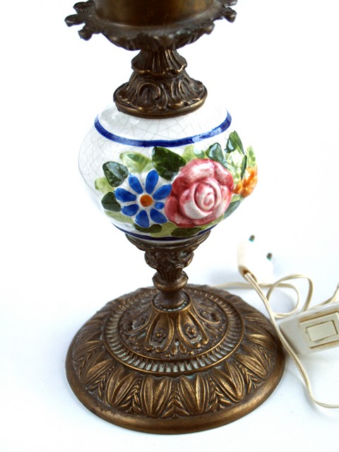 antike Petroleumlampe Vintage Tischleuchter